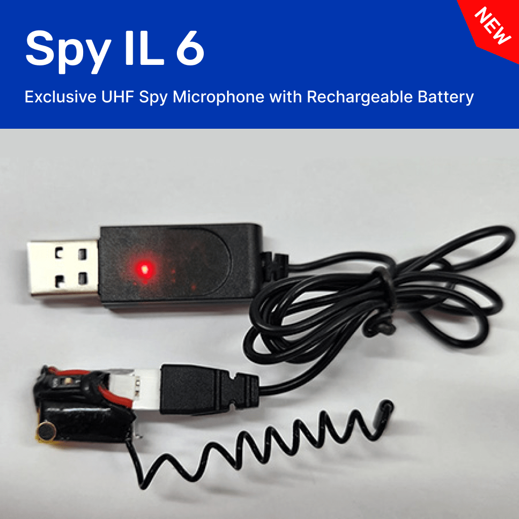 Exclusive UHF Spy Microphone with Rechargeable Battery (Spy-IL6)