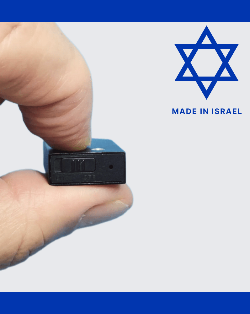 Spy-IL1 (NEW VERSION) Ultra-Mini Professional Voice Recorder — Up to 96 Hours with Voice Activation (VAS), Hi-Fi Audio, 18×30×7 mm, Made in Israel